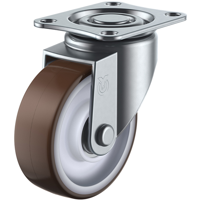 ユーエイ プレート式 自在 キャスター ウレタン 車輪径75mm  Sタイプ SG型 取付寸法55×42 1個（ご注文単位1個）【直送品】