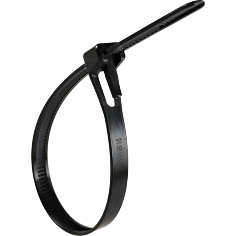 SG リピートタイ リリースタイプ(耐候・耐熱)黒 1袋（ご注文単位1袋）【直送品】