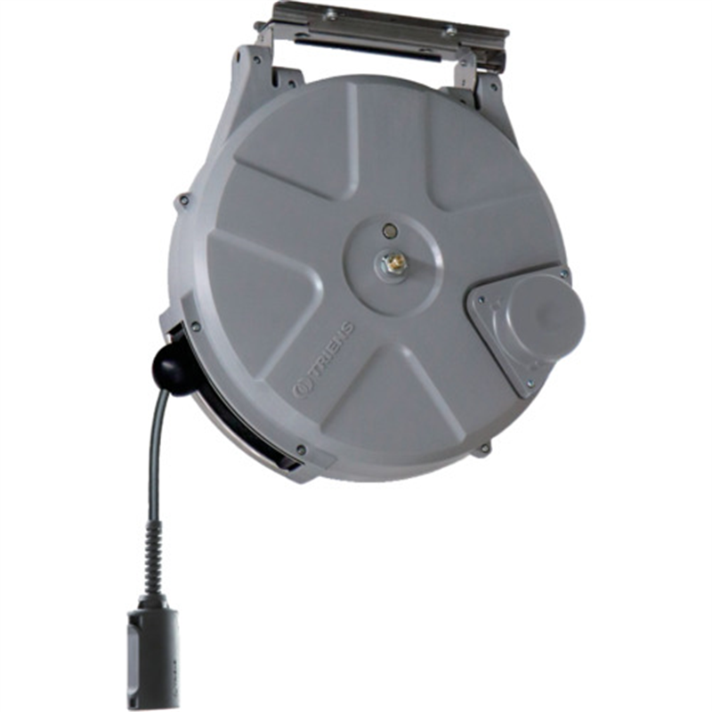 TRIENS スローモーション耐火花性ソフトホースリール 内径8.0mm×10m 1台（ご注文単位1台）【直送品】