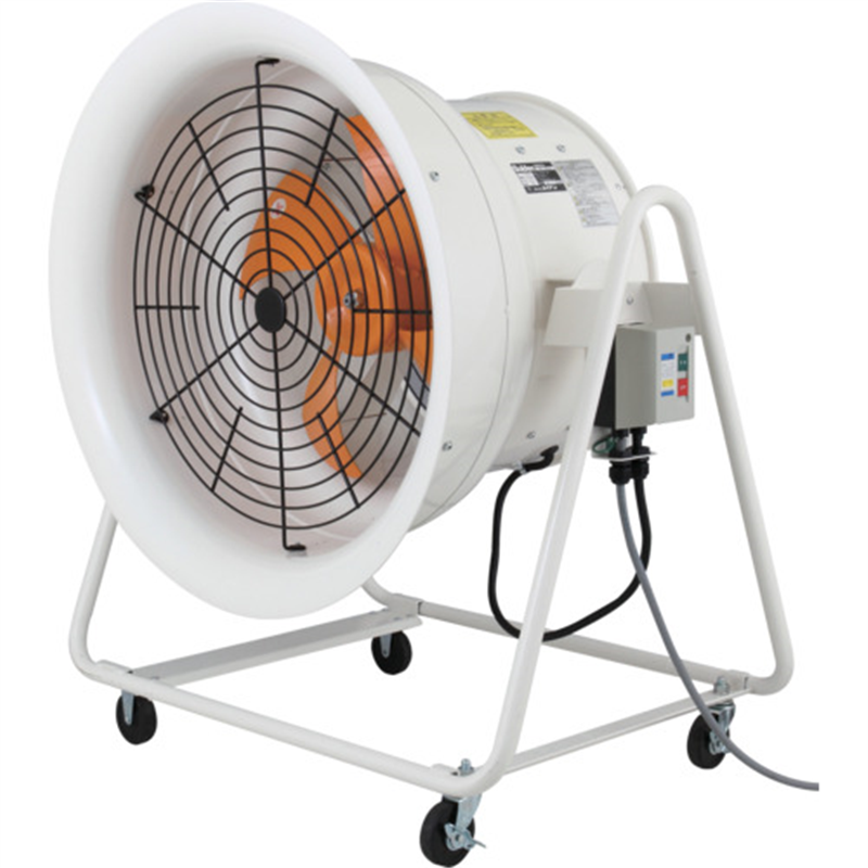 Suiden 送風機 こでかファン ハネ径500mm 低騒音・省エネタイプ 三相200V 角度調節可能 4輪キャスター付 1台（ご注文単位1台）【直送品】