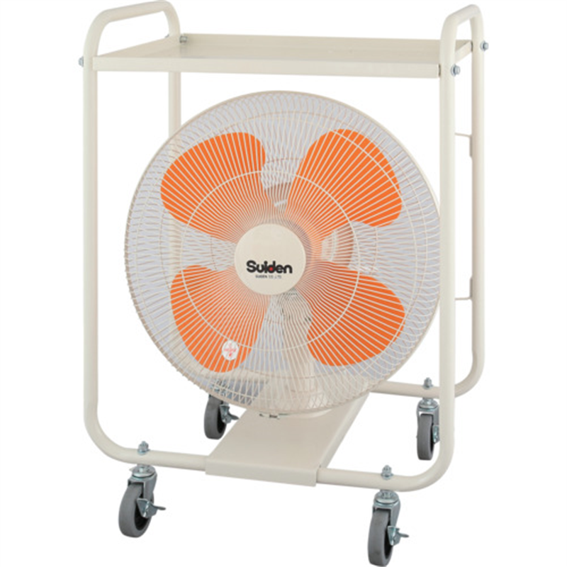 Suiden 移動式キャスター扇 単相100V 首振り式 トレー付 全閉式モーター 1台（ご注文単位1台）【直送品】