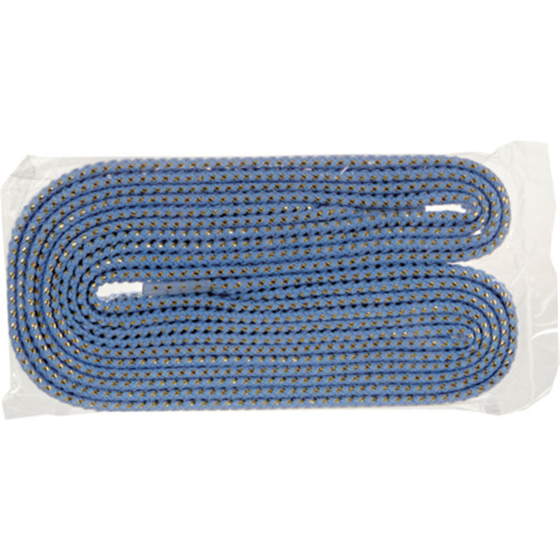 TRUSCO 一発判明カラフル靴ひも 120cm 青(ゴールドラメ) 1組（ご注文単位1組）【直送品】