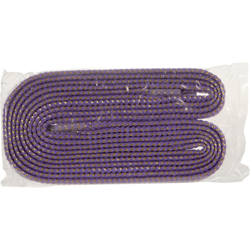 TRUSCO 一発判明カラフル靴ひも 120cm 紫(ゴールドラメ) 1組（ご注文単位1組）【直送品】