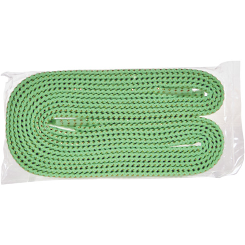 TRUSCO 一発判明カラフル靴ひも 120cm 黄緑(ゴールドラメ) 1組（ご注文単位1組）【直送品】