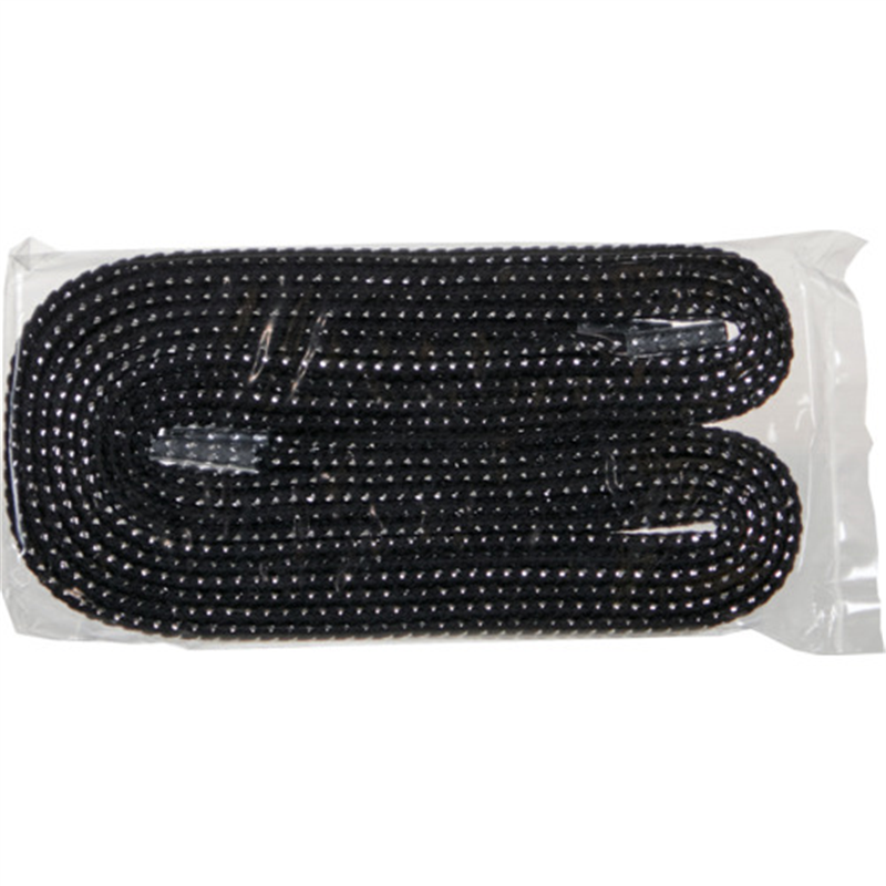 TRUSCO 一発判明カラフル靴ひも 120cm 黒(シルバーラメ) 1組（ご注文単位1組）【直送品】