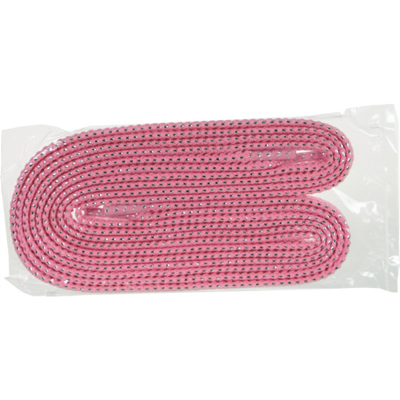 TRUSCO 一発判明カラフル靴ひも 120cm 蛍光ピンク(シルバーラメ) 1組（ご注文単位1組）【直送品】