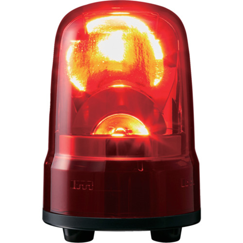 PATLITE 回転灯 Φ80 M2 ACプラグ R 1台（ご注文単位1台）【直送品】