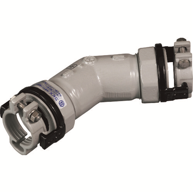 SKカワニシ ポリエチレン管用継手 SKX45°エルボP50 1個(ご注文単位1個)【直送品】