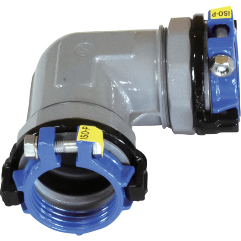 SKカワニシ 高密度ポリエチレン管用継手 SKXエルボ ISO-P50 1個（ご注文単位1個）【直送品】