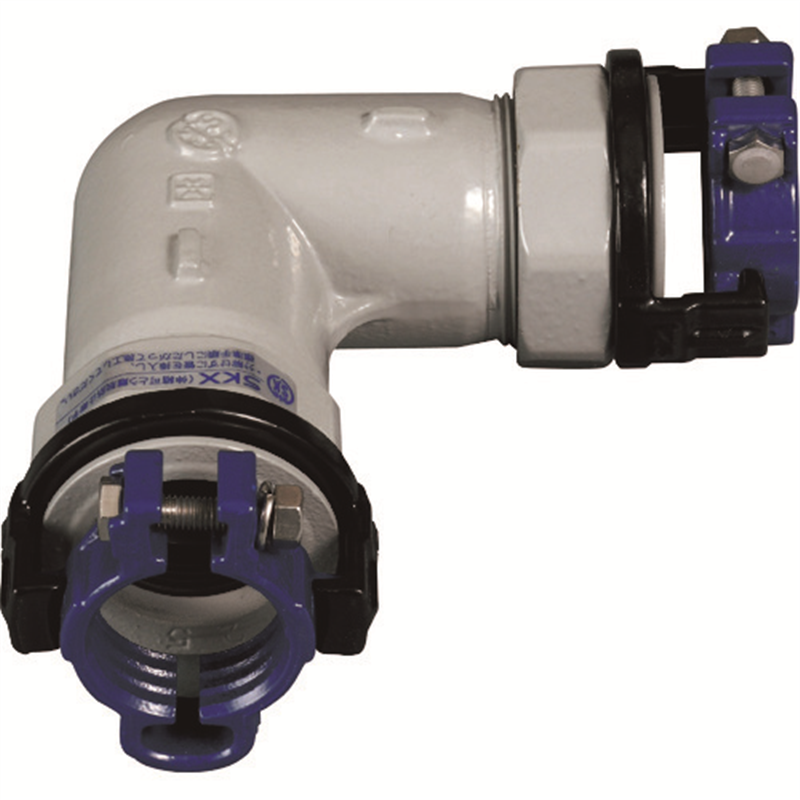 SKカワニシ 塩ビ管用継手 SKXエルボV50 1個(ご注文単位1個)【直送品】