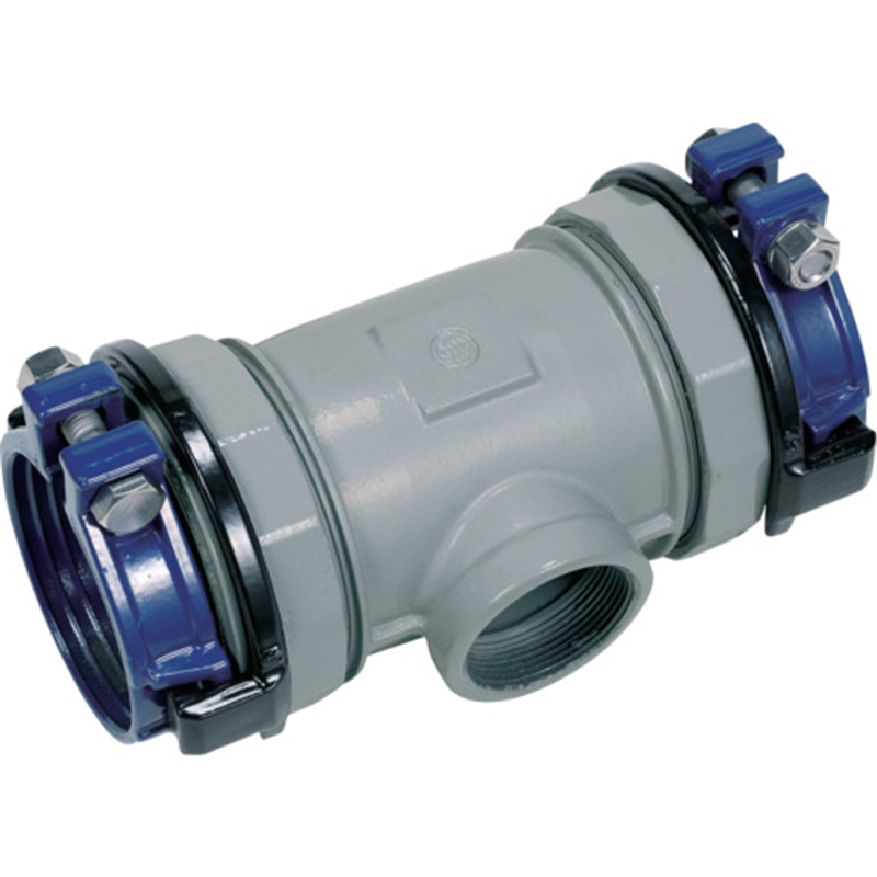 SKカワニシ 塩ビ管用継手 SKX枝部めねじ付チーズ V75×50A 1個（ご注文単位1個）【直送品】