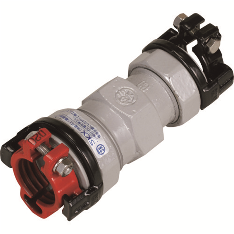 SKカワニシ 内外面被覆鋼管用継手×鋼管用異種管継手 SKXソケット 1個（ご注文単位1個）【直送品】