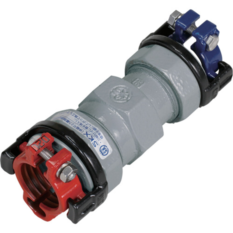 SKカワニシ 内外面被覆鋼管×塩ビ管用異種管継手 SKXソケット D40×V40 1個（ご注文単位1個）【直送品】