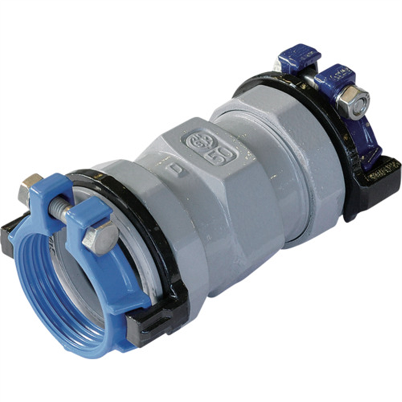 SKカワニシ 高密度ポリエチレン管×塩ビ管用異種管継手 SKXソケット ISO-P50×V50 1個(ご注文単位1個)【直送品】