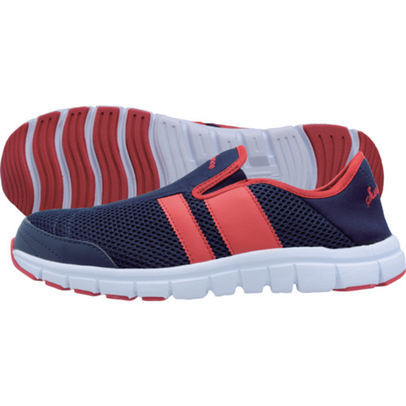 サンダンス SL-250 軽量安全スリップオン ネイビー&レッド 27.5 1足(ご注文単位1足)【直送品】