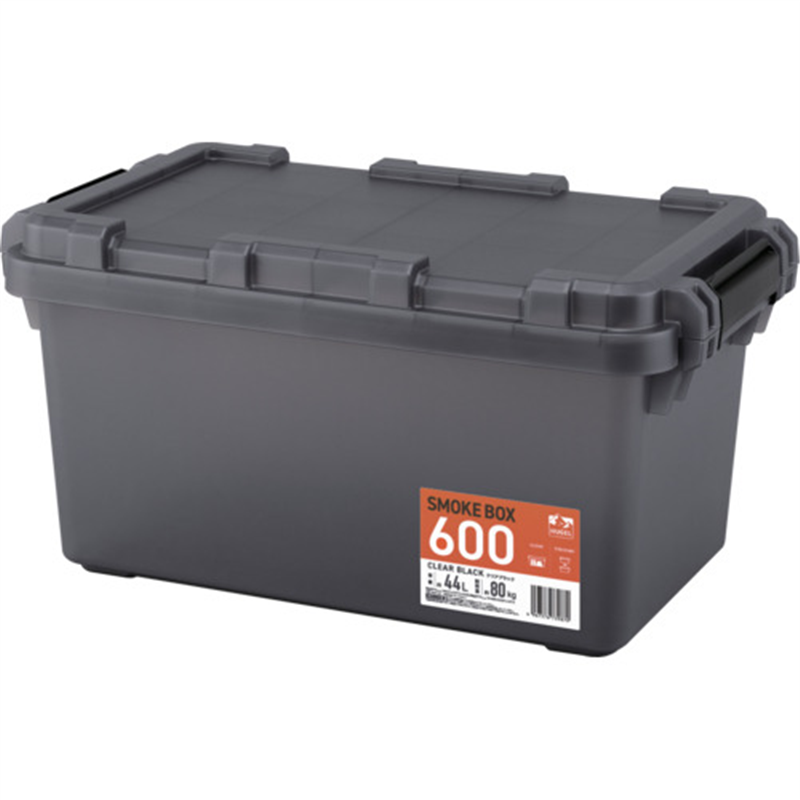 IRIS 207017 HUGEL SMOKE BOX 600 クリアブラック 1台（ご注文単位1台）【直送品】