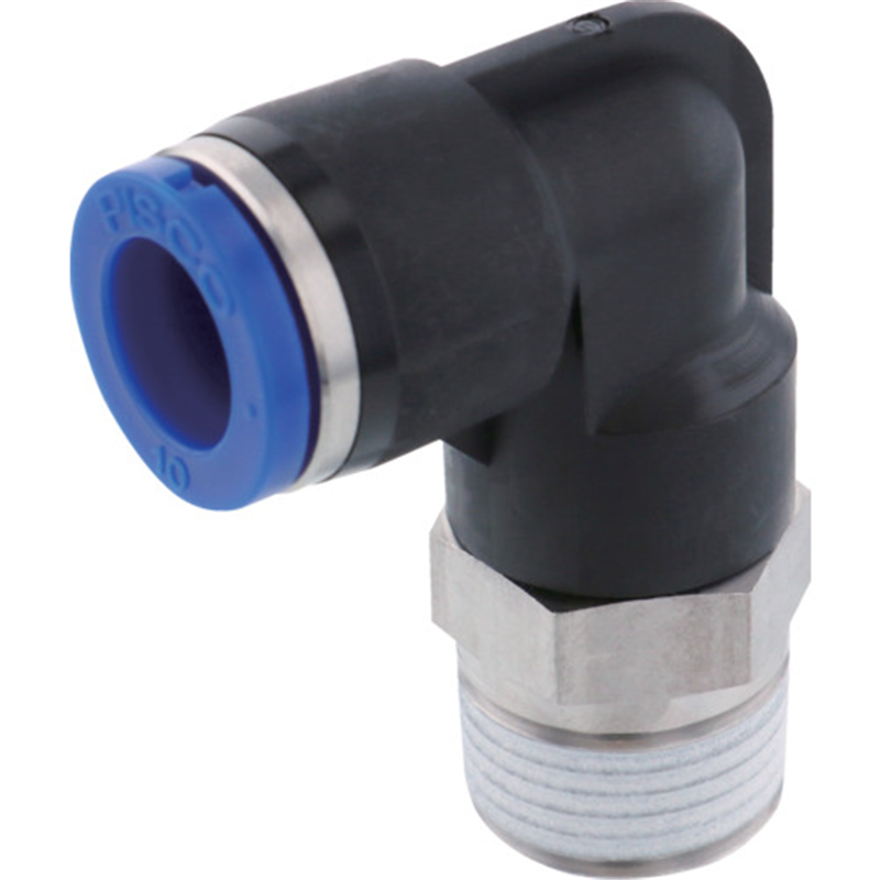 PISCO 耐腐蝕性SUS303相当継手 エルボチューブ10ネジR3/8 1個（ご注文単位1個）【直送品】