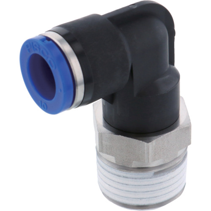 PISCO 耐腐蝕性SUS303相当継手 エルボチューブ10ネジR1/2 1個（ご注文単位1個）【直送品】