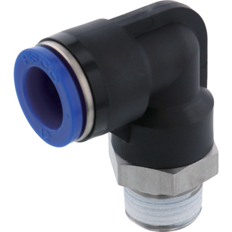 PISCO 耐腐蝕性SUS303相当継手 エルボチューブ12ネジR3/8 1個（ご注文単位1個）【直送品】