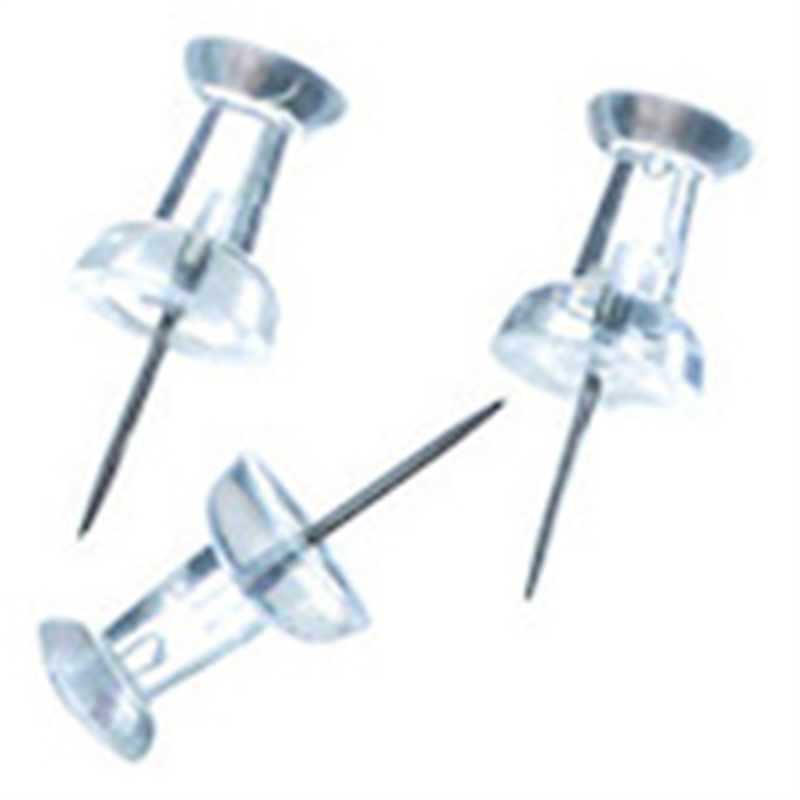 VELOS スマートスリム ダルマ画鋲 透明 15本入 1個（ご注文単位1個）【直送品】