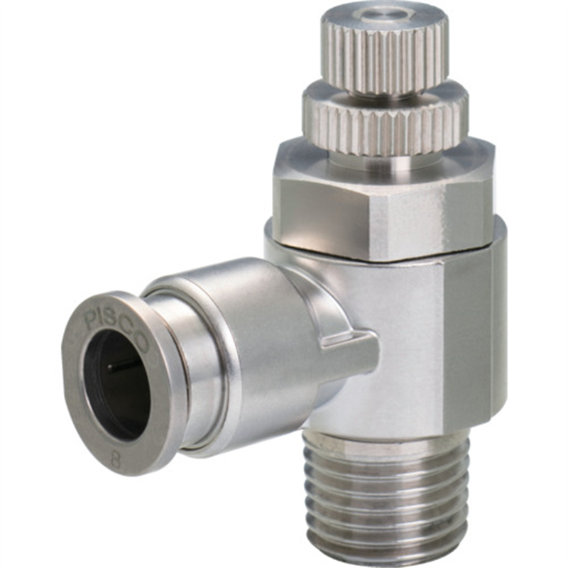 PISCO スピードコントローラ SUS316 R1/8 1個（ご注文単位1個）【直送品】