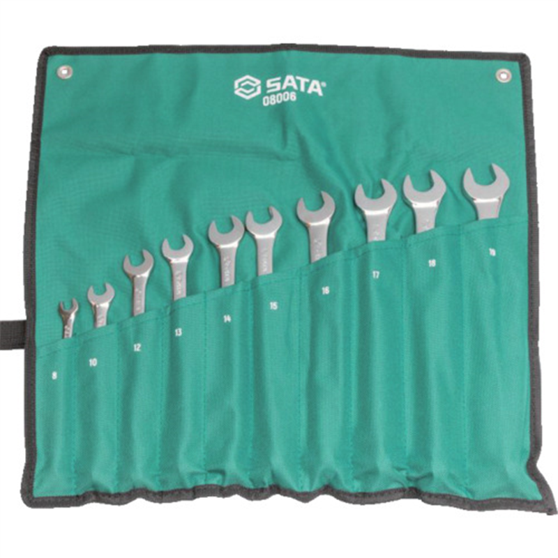 SATA X-BEAM コンビネーションレンチセット(10点) 1セット（ご注文単位1セット）【直送品】