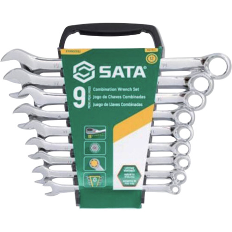 SATA コンビネーションレンチセット(9点) 1セット（ご注文単位1セット）【直送品】