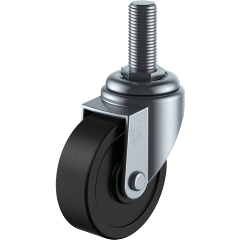 ユーエイ ねじ込み式 自在 キャスター 導電ゴム 車輪径75mm  Sタイプ ST型 ネジ寸法M12×35ピッチ1.75 1個（ご注文単位1個）【直送品】