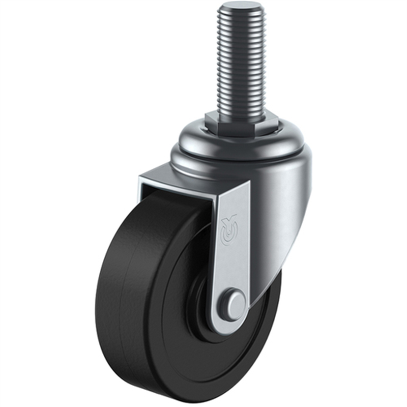 ユーエイ ねじ込み式 自在 キャスター 導電ゴム 車輪径75mm  Sタイプ ST型 ネジ寸法M16×40ピッチ2 1個（ご注文単位1個）【直送品】