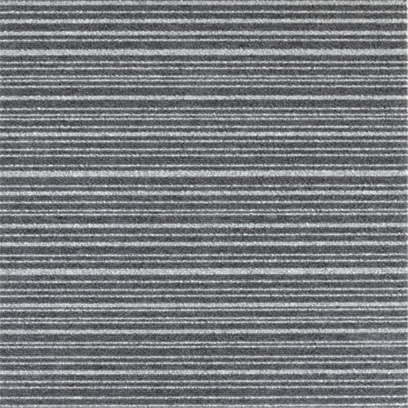 大島屋 日本製タイルカーペット ストライプグレー 50×50cm 1枚（ご注文単位1枚）【直送品】