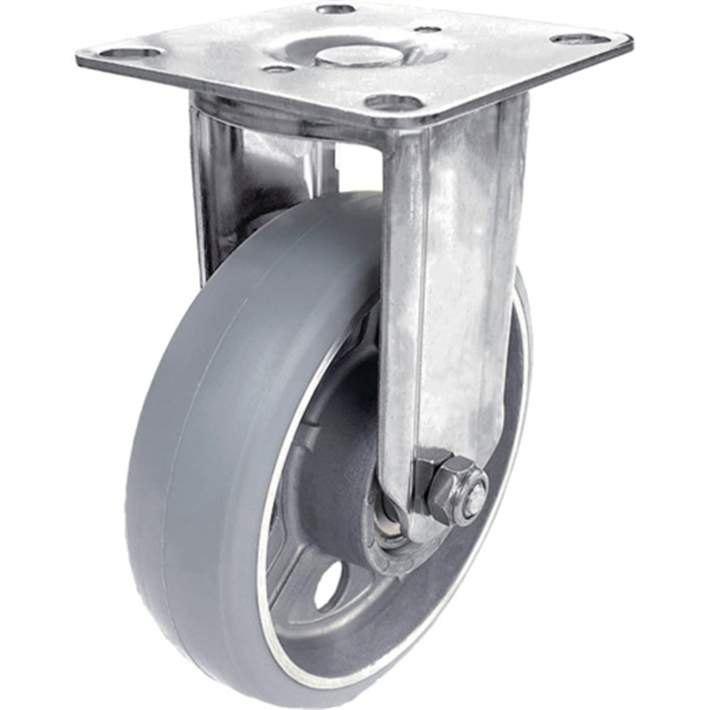 ユーエイ プレート式 固定 ステンレスキャスター アルティメットウレタン 車輪径150mm  Jタイプ SUS-K2型  1個（ご注文単位1個）【直送品】