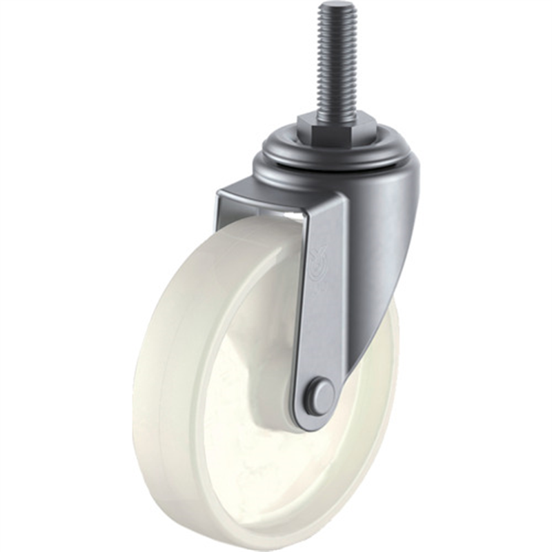 ユーエイ ねじ込み式 自在 ステンレスキャスター ナイロン 車輪径50mm  Eタイプ SUS-ET型 ネジ寸法M12×35ピッチ1.75 1個（ご注文単位1個）【直送品】