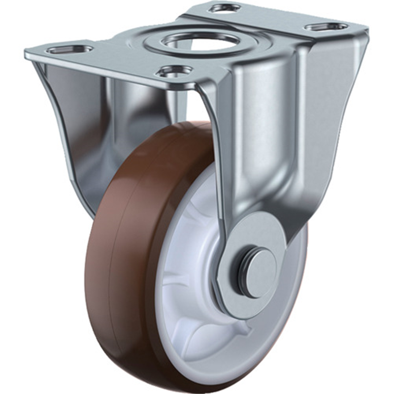 ユーエイ プレート式 固定 キャスター ウレタン 車輪径100mm  Jタイプ SUS-SK型 取付寸法90×50(80×45) 1個（ご注文単位1個）【直送品】