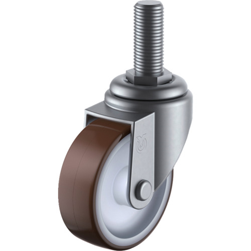 ユーエイ ねじ込み式 自在 ステンレスキャスター ウレタン 車輪径75mm  Sタイプ SUS-ST型 ネジ寸法M12×35ピッチ1.75 1個（ご注文単位1個）【直送品】