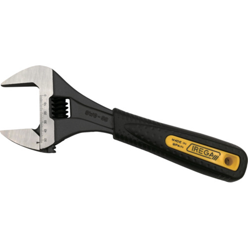 IREGA スーパーエルゴワイドモンキーレンチ SWO99 全長264mm 最大口開き53mm 1丁（ご注文単位1丁）【直送品】