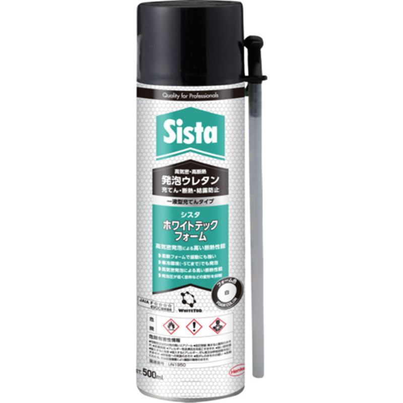 Sista 発泡ウレタン ホワイトテックフォーム ストロータイプ 500ml 1本（ご注文単位1本）【直送品】