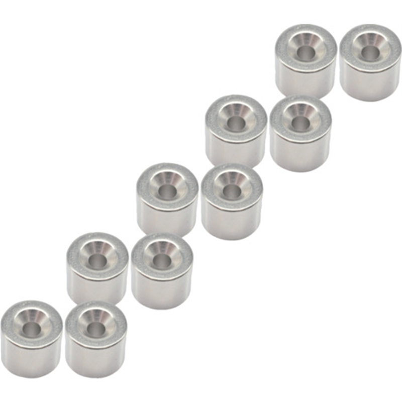 TRUSCO まとめ買い ネオジム丸形磁石 皿ねじ穴付 外径12mm×10mm M3 10個入 1パック（ご注文単位1パック）【直送品】