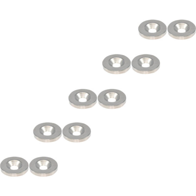 TRUSCO まとめ買い ネオジム丸形磁石 皿ねじ穴付 外径25mmX4mm M6 10個入 1パック（ご注文単位1パック）【直送品】