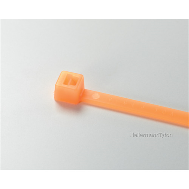 TYTON カラータイ 幅3.5×長さ152mm 屋内使用 (100本入) 蛍光オレンジ 1袋（ご注文単位1袋）【直送品】