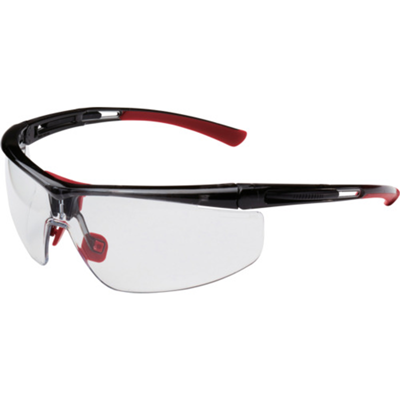 Honeywell 保護メガネ アダプテックHS クリアレンズ 赤+黒 標準幅 1個（ご注文単位1個）【直送品】