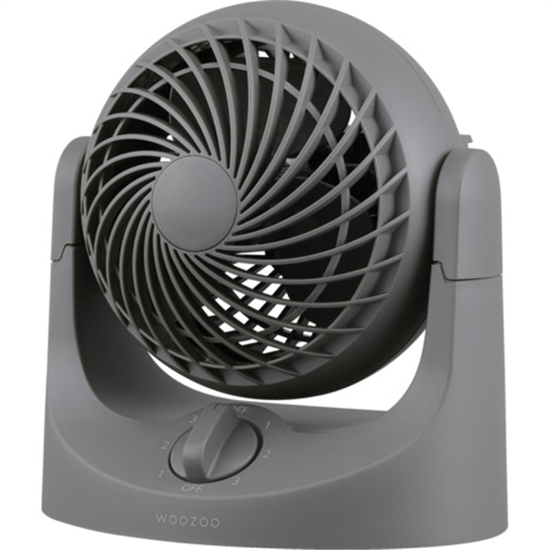 IRIS 207014 卓上扇 マカロン型mini 固定式 グレー 1台（ご注文単位1台）【直送品】