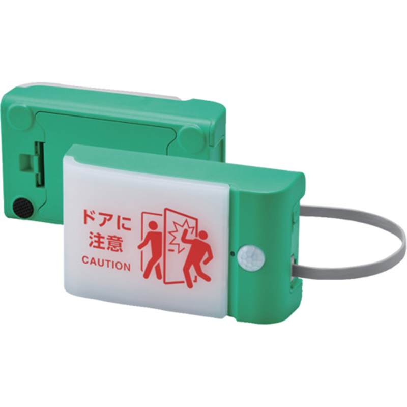 KING JIM 扉につけるお知らせライト有線タイプ ミドリ 単3電池×6本 電池寿命約2年 1個（ご注文単位1個）【直送品】