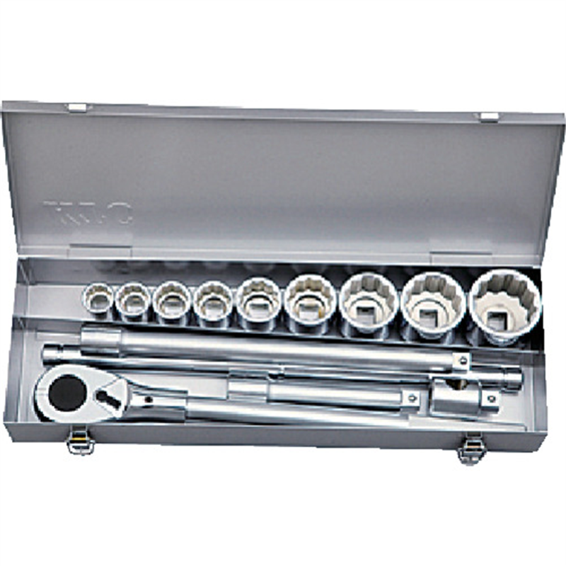 KTC 19.0sq.ソケットレンチセット[14点] 1セット（ご注文単位1セット）【直送品】