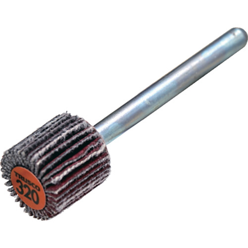 TRUSCO セラミックフラップホイール 軸径3mm #320 外径10×幅10×軸長30 (10個入) 1箱（ご注文単位1箱）【直送品】