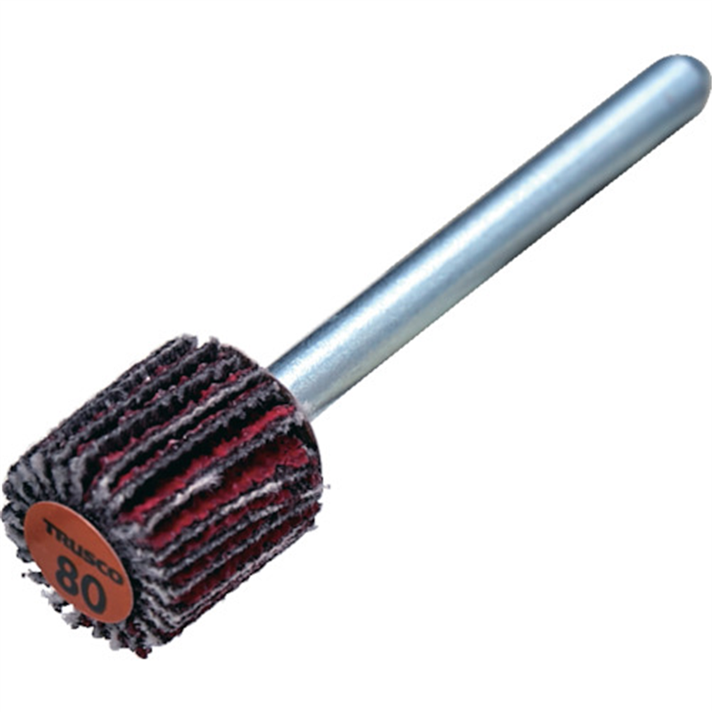 TRUSCO セラミックフラップホイール 軸径3mm #80 外径10×幅10×軸長30 (10個入) 1箱（ご注文単位1箱）【直送品】