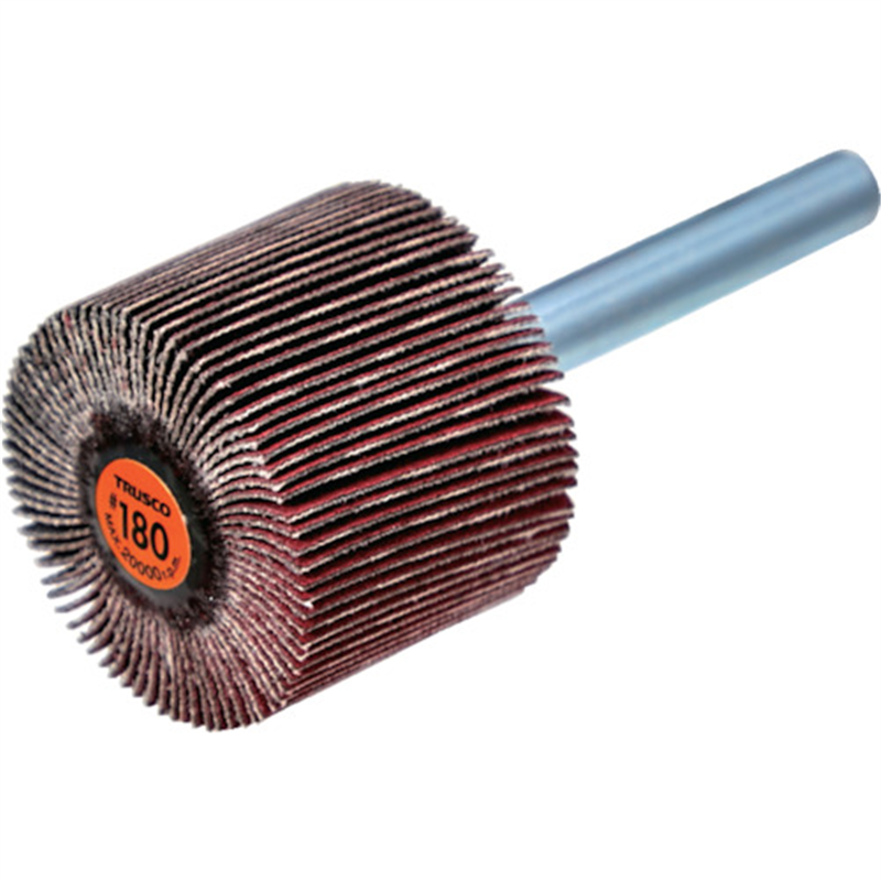 TRUSCO セラミックフラップホイール 軸径6mm #180 外径30×幅25×軸長40 (5個入) 1箱（ご注文単位1箱）【直送品】