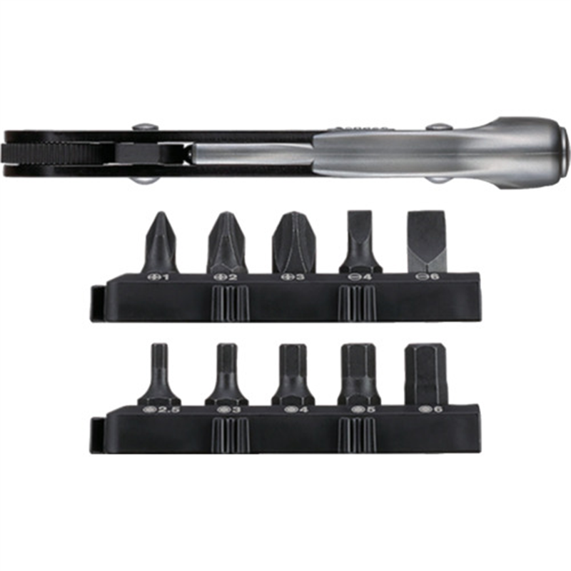 VESSEL TD-25 ファインミニラチェット ストレート(ビット10本付) 1個（ご注文単位1個）【直送品】