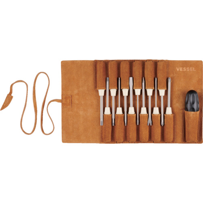 VESSEL TD-812LR ファミドラ12 差替ドライバー本革巻 1セット（ご注文単位1セット）【直送品】