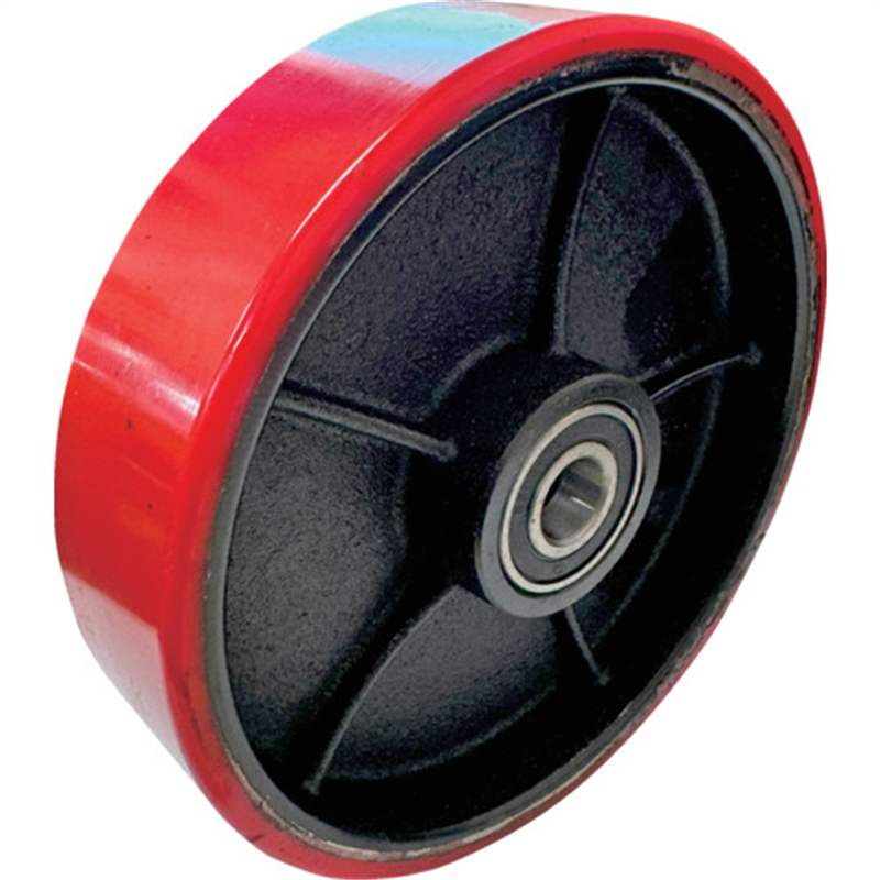 TRUSCO TDT250用ステアリングホイールアッセンブリーφ200×50 ウレタンキャスター 1個（ご注文単位2個）【直送品】