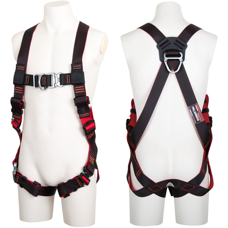 TSUYORON レヴォハーネス ハーネス本体のみ 黒・赤 Mサイズ 胸D環付き 1本（ご注文単位1本）【直送品】